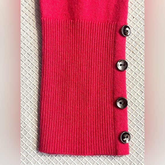 Staccato Women's Pink Sweater w Buttons on Sleeves Size XL - Picture 6 of 12